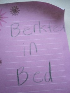 Berkfest in Bed, please?